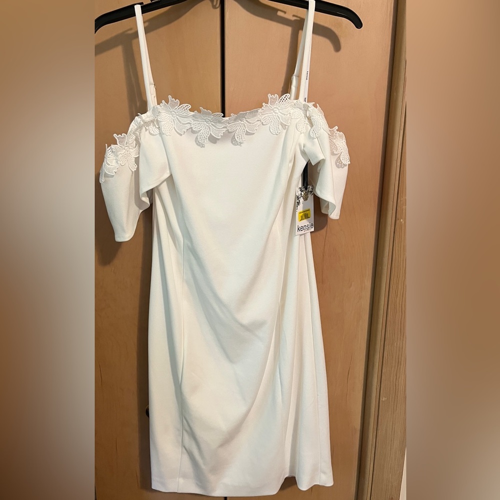 Kenzie White Off-the-Shoulder Dress